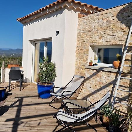 Reve D'Escapade Chambre Avec Vue Sublime Sur Les Cevennes Ardechoises Barjac  Exterior foto