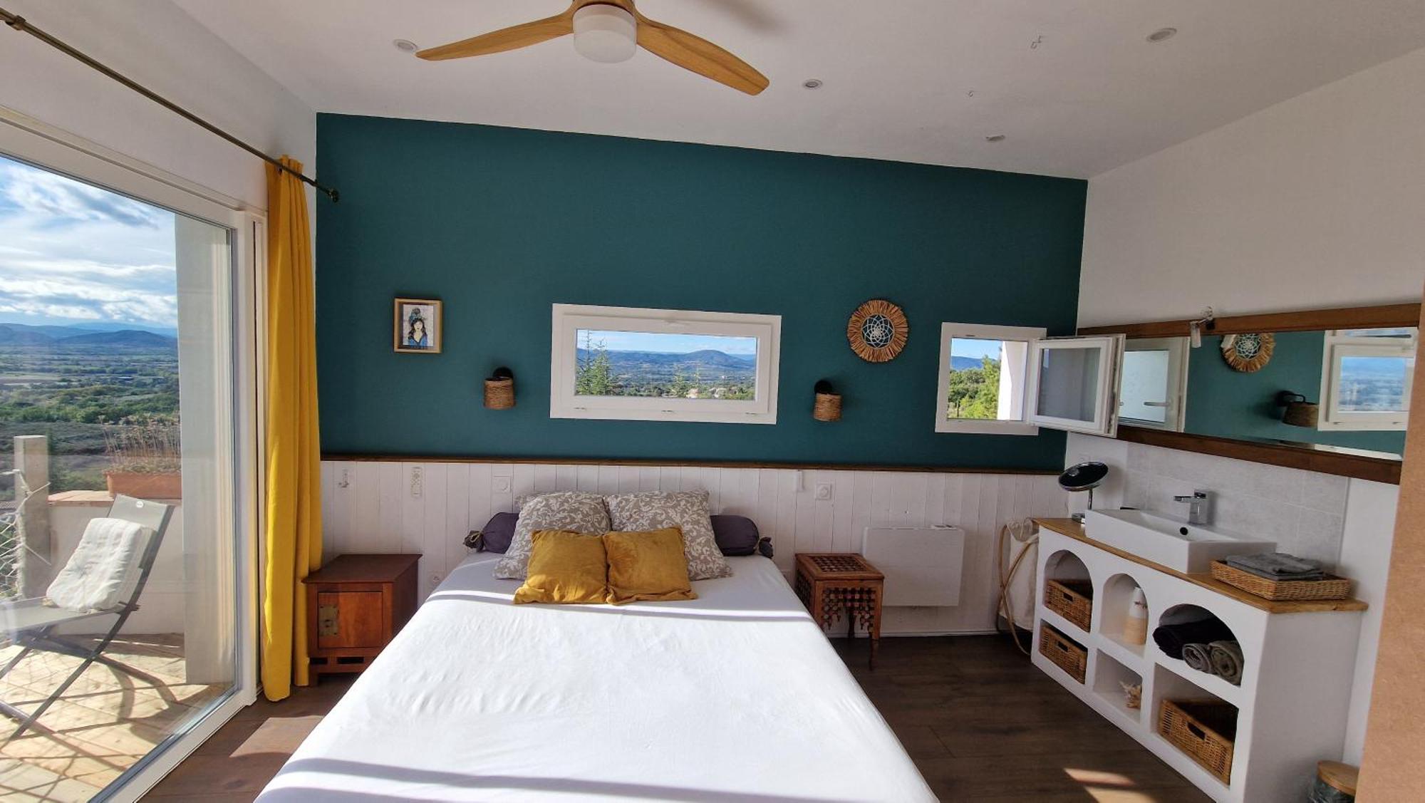 Reve D'Escapade Chambre Avec Vue Sublime Sur Les Cevennes Ardechoises Barjac  Exterior foto